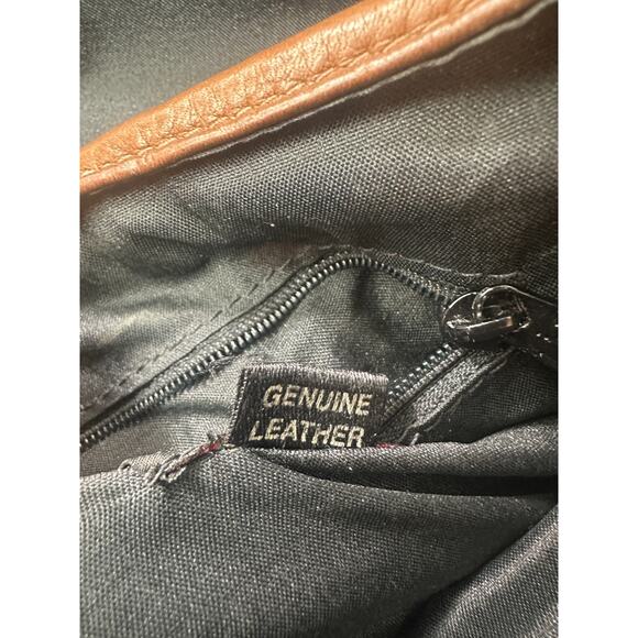 Hobo International Brown Leather Fold Over Flap Shoulder Bag Crossbody Purse - Picture 7 of 16